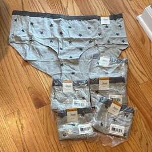 Jenni Gray Star Print Underwear six pairs